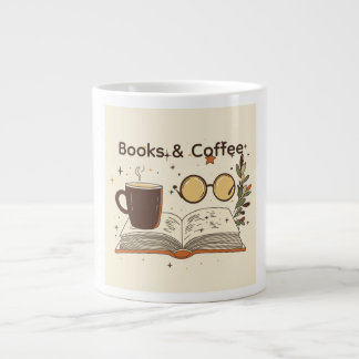 Boeken en koffie Lezen Cadeaubeker Gespecialiseerd Extra Grote Beker