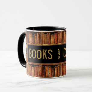 Boeken en koffie mok