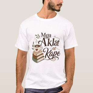 Boeken en koffie t-shirt