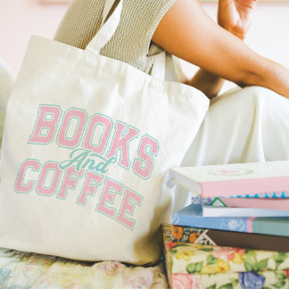 Boeken en koffie tote bag
