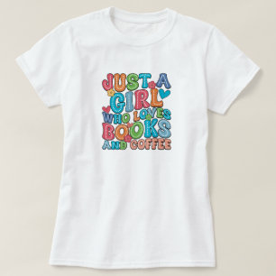 Boeken en koffieliefhebber t-shirt