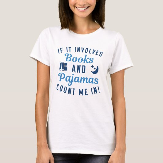 Boeken en pyjama's t-shirt (Voorkant)