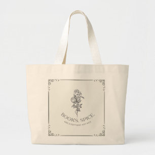 Boeken en specerijen grote tote bag