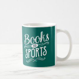 Boeken en sport koffiemok