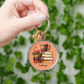 Boeken en theezakje sleutelhanger (Hand)