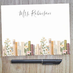 Boeken en Wildbloemen Bibliothecaris Leraar Post-it® Notes