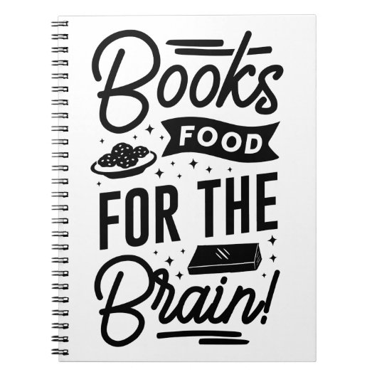Boeken eten voor de hersenen notitieboek (Voorkant)