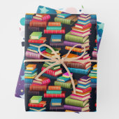 Boeken Galaxy Stars Kleurrijke Polka Dot School Th Inpakpapier Vel (In situ)