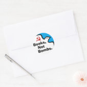 "Boeken, geen bommen." Stickers (Envelop)