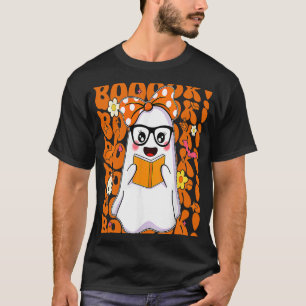 Boeken Ghost Boo Read Books Library Teacher Hallo T-shirt