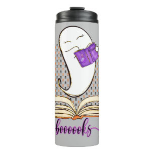 Boeken! Ghost en Book Halloween Reading Thermosbeker