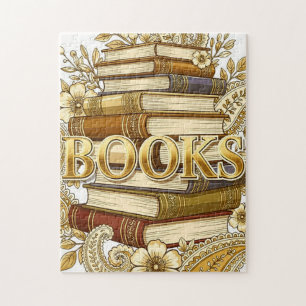Boeken Goud Kunst Lezers Schrijvers Dichters Bibli Legpuzzel