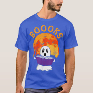 Boeken Halloween Ghost Reading Bookworm Teacher Li T-shirt