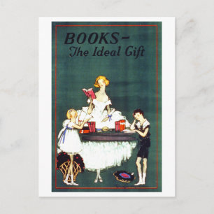 "Boeken: het ideale geschenk"  Briefkaart