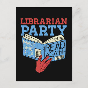 Boeken - Het Librarian Party Book Lover Gift Briefkaart