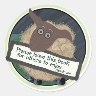 Boeken Hoesje 2014 Ronde Sticker
