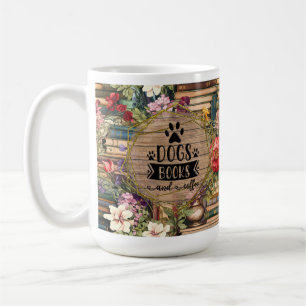 Boeken Honden Koffie Liefhebbers Mok Gift, Gift vo