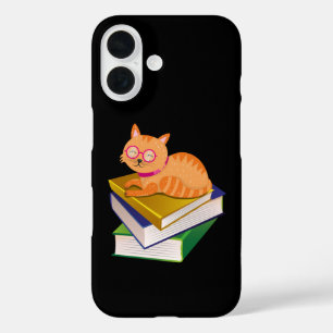 Boeken - Kat en boeken Book Lover Gift iPhone 16 Hoesje