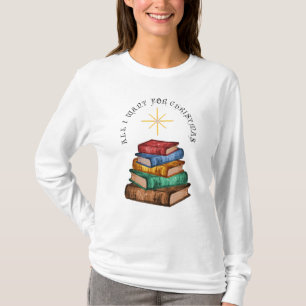 Boeken Kerstboom Alles wat ik wil T-shirt