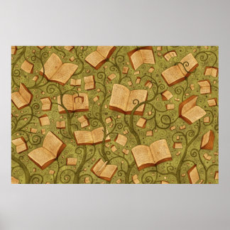 Boeken (Kleur 3) Poster