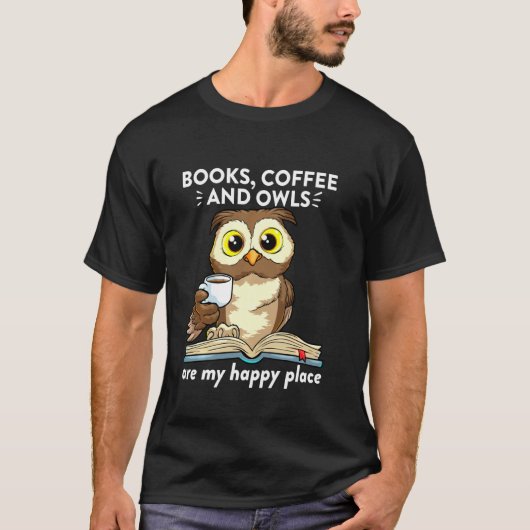 Boeken Koffie en is eigenaar van het lezen van ler T-shirt (Voorkant)
