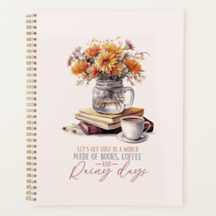 Boeken, koffie en regenachtige dagen planner