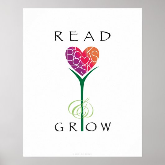 Boeken lezen Groeien Poster (Voorkant)