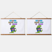 Boeken lezen helpt om gedachten te vormen hangend wandkleed (Dubbel)