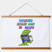 Boeken lezen helpt om gedachten te vormen hangend wandkleed (Voorkant 2)