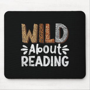 Boeken lezen lezer bibliothecaris wilde dieren lui muismat