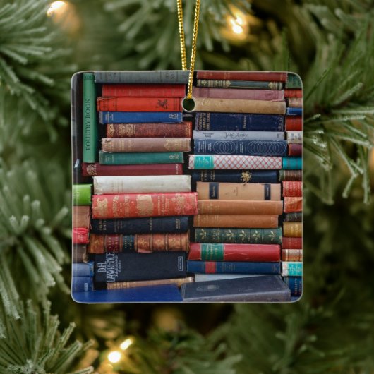 Boeken lezen oude boeken keramisch ornament (Boom)