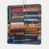 Boeken lezen oude boeken keramisch ornament (Links)