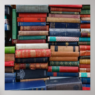 Boeken lezen oude boeken poster