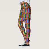 Boeken Library Bookshelf | Kleurrijk leespatroon Leggings (Links)