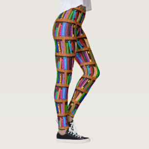 Boeken Library Bookshelf   Kleurrijk leespatroon Leggings