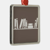 Boeken liefhebbers! metalen ornament (Rechts)