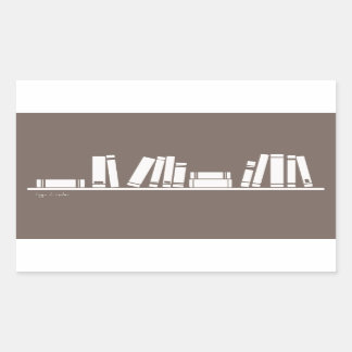 Boeken liefhebbers! rechthoekige sticker