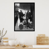 Boeken maken op de oude manier poster (Keuken)