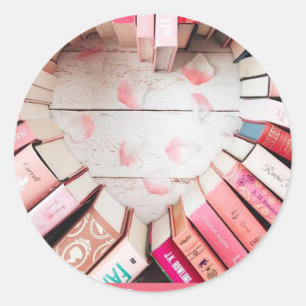 Boeken maken u helder ronde sticker
