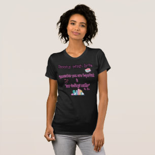 Boeken met brie t-shirt