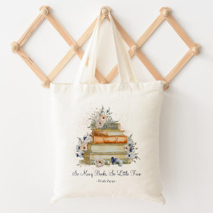 Boeken met op maat gemaakte citaten Vintage Beige Tote Bag