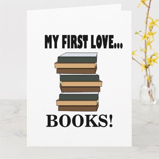 Boeken mijn eerste liefde Boeken Kaart (Gele Bloem)