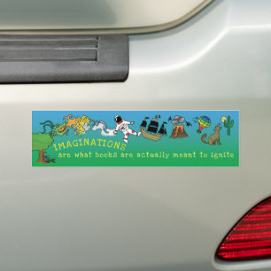 Boeken negeren denkbeelden tegen het branden van b bumpersticker