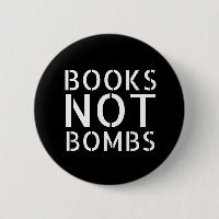 Boeken Niet Bommen - Anti-Oorlogsslogan