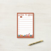 Boeken om te lezen op Shelf List Post-it Notes (Op bureau)