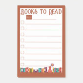 Boeken om te lezen op Shelf List Post-it Notes (Voorkant)