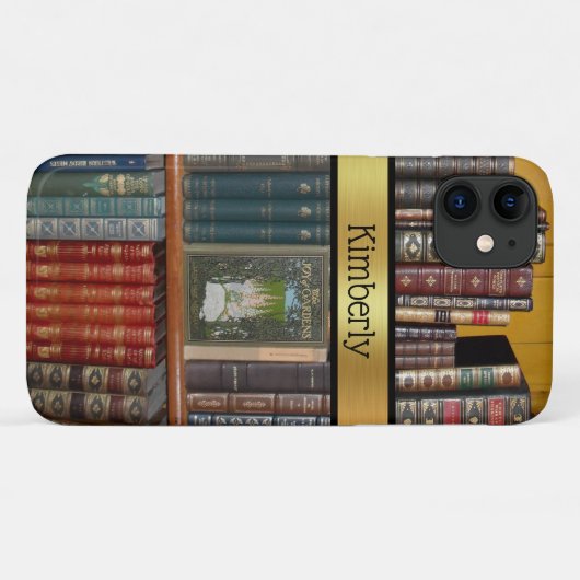 Boeken op bibliotheek Schuif Gepersonaliseerd Case-Mate iPhone Case (Achterkant (horizontaal))