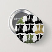 Boeken op de grond ronde button 5,7 cm (Voorkant /achterkant)