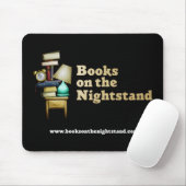 Boeken op de Nightstand Mousepad Muismat (Met muis)
