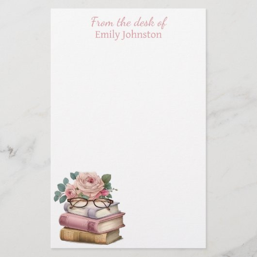  boeken op maat briefpapier (Voorkant)